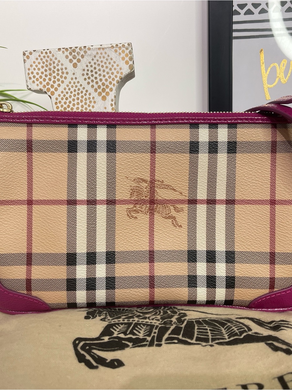 Burberry Peyton Haymarket Crossbody
